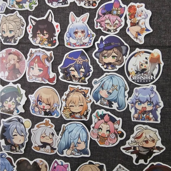 Genshin Impact Chibi Anime 50 pcs Sticker Japanese Anime - Picture 5 of 5
